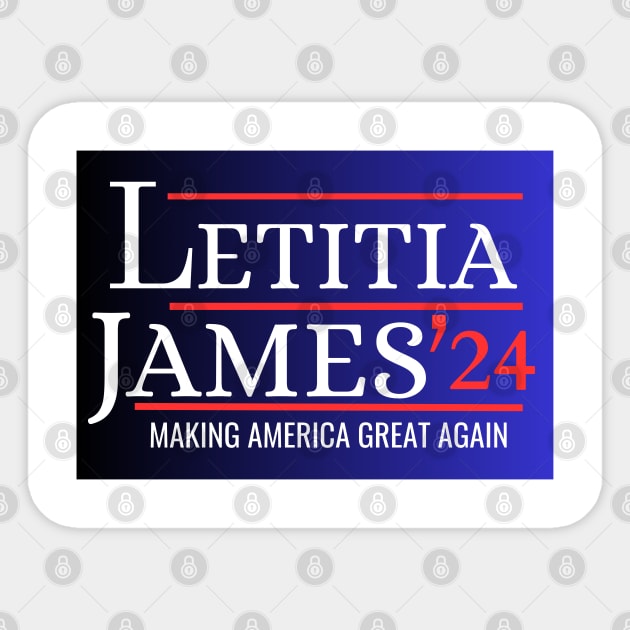 LETITIA JAMES MAKING AMERICA GREAT AGAIN Sticker by Mojakolane